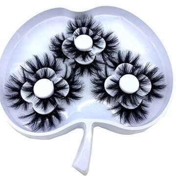 HBZGTLAD 9 pairs Natural Long False Eyelashes 25mm 5d Mink Eyelashes Thick Full Strip Lashes Luxury Makeup Dramatic Lashes 3D Mink Lashes (KD-111)