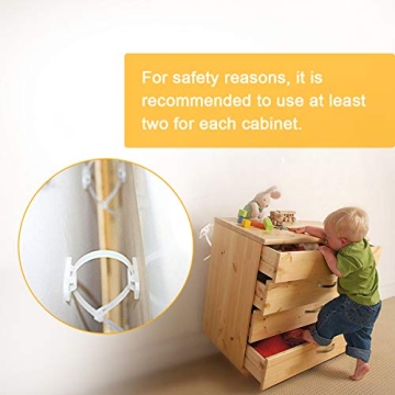 Anti-Tip Furniture Straps Kit for Safety and Stability