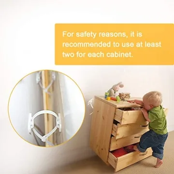 Anti-Tip Furniture Straps Kit for Safety and Stability