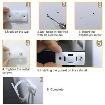 Anti-Tip Furniture Straps Kit for Safety and Stability