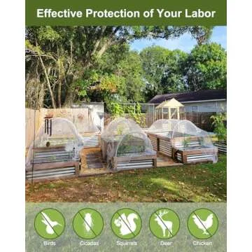 Garden Netting, Actgan Bird Netting for Garden 10x33FT Thicker Ultra Fine Mesh Garden Netting Barrier Greenhouse Row Netting Cover Protect Flower Fruits Vegetables from Birds Deer Squirrels