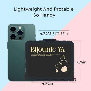 B1jounie YA Hair Accessories Kit, 160Pcs Hair Clips for Women Girls Dance Ballet Cheerleading Travel with Storage Box