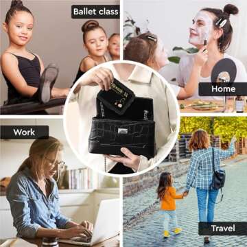 B1jounie YA Hair Accessories Kit, 160Pcs Hair Clips for Women Girls Dance Ballet Cheerleading Travel with Storage Box