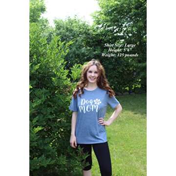 Dog Mom Tshirts for Women Funny Dog Paw Graphic Print Short Sleeve O Neck Mom Shirt