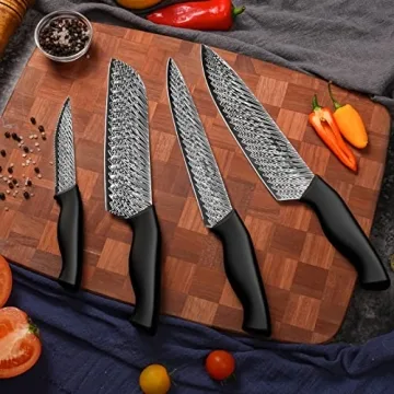 Amorston 15-Piece Premium Knife Set with Sharpener