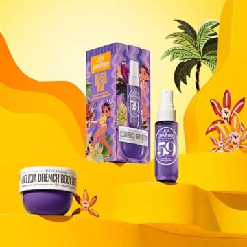 SOL DE JANEIRO Delicia Drench Duo Gift Set | Delicia Drench Body Butter 75 mL & Cheirosa 59 Perfume Mist 30 mL Mini Discovery Set