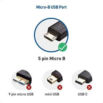 Cable Matters Braided USB C to Micro USB Cable 3.3 ft - Durable Connection