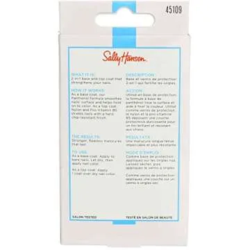 Sally Hansen Double Duty Base & Top Coat Nail Treatment, Clear (Pack of 4)