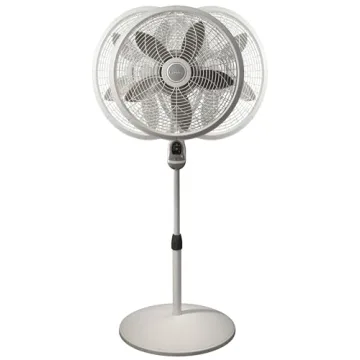 Lasko 18-Inch Remote Pedestal Floor Fan White 1850