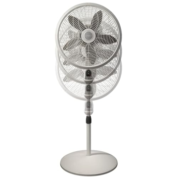 Lasko 18-Inch Remote Pedestal Floor Fan White 1850
