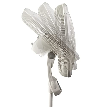 Lasko 18-Inch Remote Pedestal Floor Fan White 1850