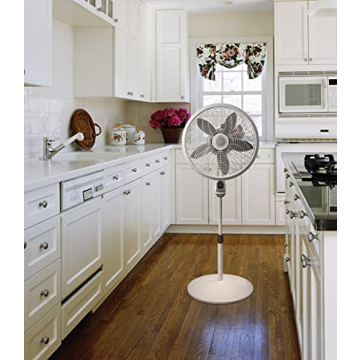 Lasko 18-Inch Remote Pedestal Floor Fan White 1850