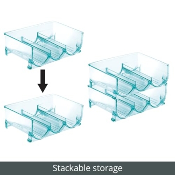 Stylish Stackable Wine Rack for Fridges | mDesign