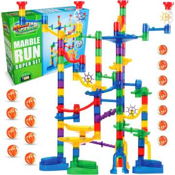 150-Piece Ultimate Marble Run Set for Kids & Adults
