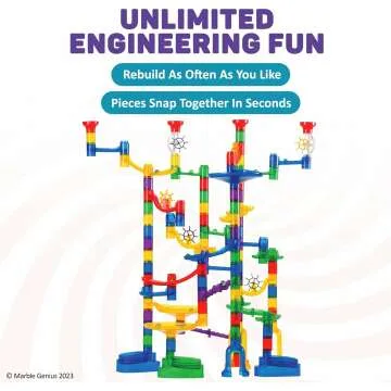 150-Piece Ultimate Marble Run Set for Kids & Adults