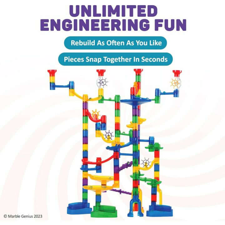 150-Piece Ultimate Marble Run Set for Kids & Adults