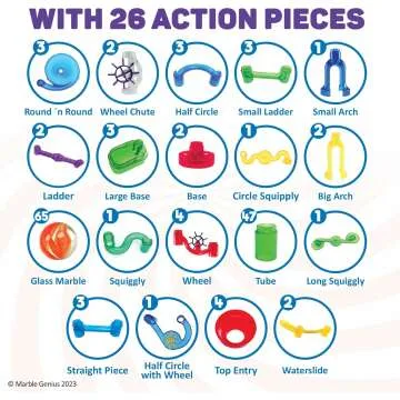 150-Piece Ultimate Marble Run Set for Kids & Adults