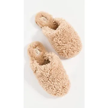 UGG Women's Cozy Maxi Curly Slide Slipper in Sand