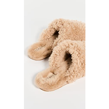 UGG Women's Cozy Maxi Curly Slide Slipper in Sand