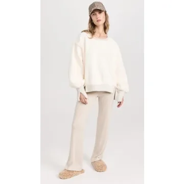 UGG Women's Cozy Maxi Curly Slide Slipper in Sand