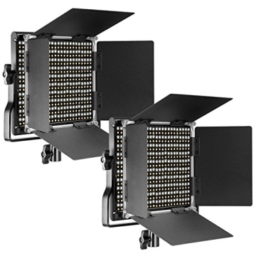 Neewer Bi-Color Dimmable LED Video Light Set for Creators