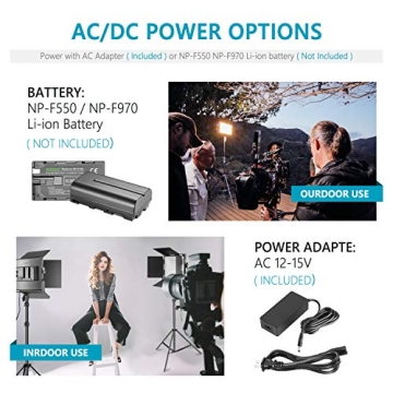 Neewer Bi-Color Dimmable LED Video Light Set for Creators