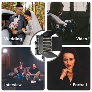 Neewer Bi-Color Dimmable LED Video Light Set for Creators