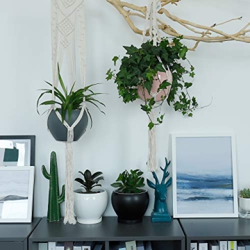 Stylish POTEY Ceramic Plant Pot for Indoor Plants