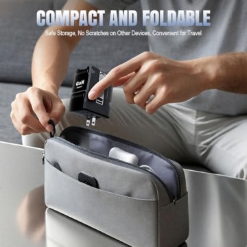 2-in-1 GaN Fast Charger 120w Retractable Charging Cable