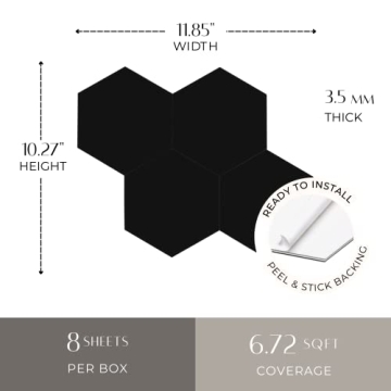 Avant Decor Peel and Stick Hexagon Tiles for Stylish Homes