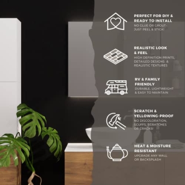 Avant Decor Peel and Stick Hexagon Tiles for Stylish Homes