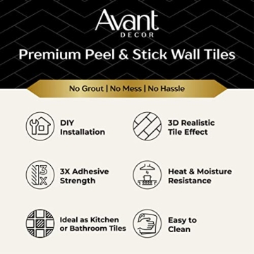 Avant Decor Peel and Stick Hexagon Tiles for Stylish Homes