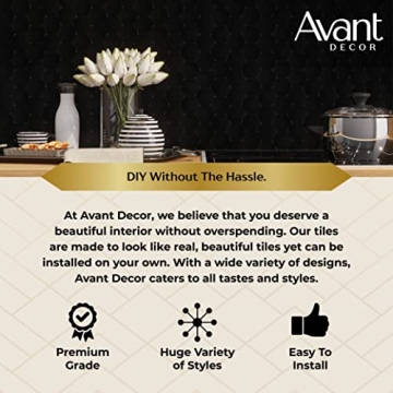 Avant Decor Peel and Stick Hexagon Tiles for Stylish Homes