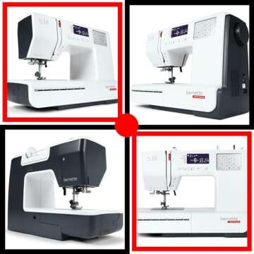 Bernette B38 Affordable Computerized Sewing Machine Thread Bundle (Sunset Thread)