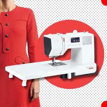 Bernette B38 Affordable Computerized Sewing Machine Thread Bundle (Sunset Thread)