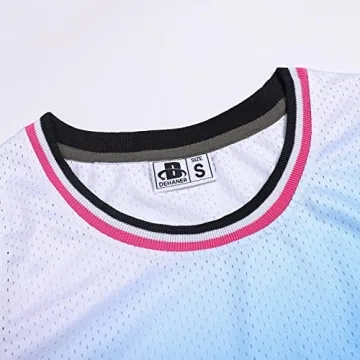 DEHANER Unisex Basketball Jersey Stylish Gradient Design