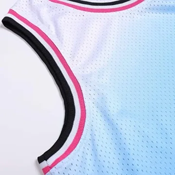 DEHANER Unisex Basketball Jersey Stylish Gradient Design