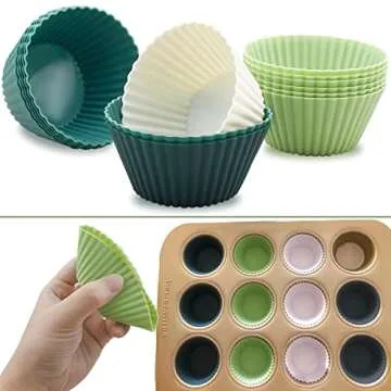 Premium Silicone Baking Cups - Non-Stick & Reusable Liners