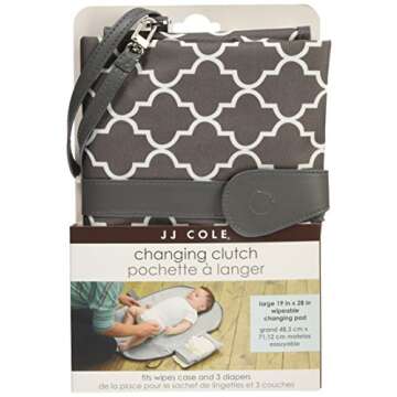 JJ Cole Diaper Changing Clutch, Stone Arbor