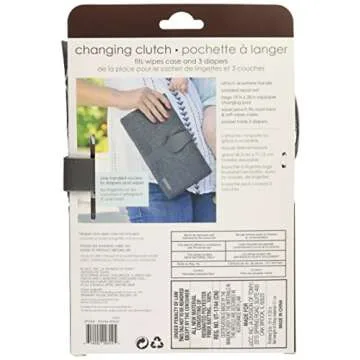 JJ Cole Stylish Diaper Changing Clutch for Parents