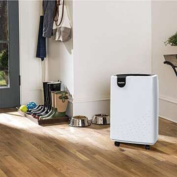 Yaufey 2500 Sq. Ft Home Dehumidifier for Medium to Large Rooms and Basements with Auto or Manual Dra...