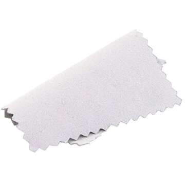 Nexxxi 100 Pieces Jewelry Cleaning Cloth, Polishing Cloths for Sterling Silver Gold Platinum(3.2" x 3.2")