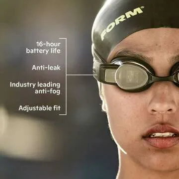 FORM Smart Swim Goggles with Free Membership & Tracker