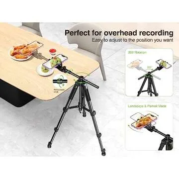 Elitehood Ultra-Stable Overhead Tripod for iPhone – Versatile & Lightweight
