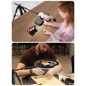 Elitehood Ultra-Stable Overhead Tripod for iPhone – Versatile & Lightweight