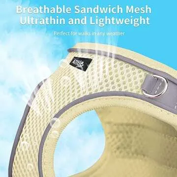 AIITLE No-Pull Dog Harness and Leash Set for Small Pets