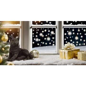 JFSM INC. 3" Black Cat Lounging Hand Painted Figurine - Gifts for Cat Lovers, Cat Lover Gifts for Women, Cat Lover Gifts for Men, Cat Decor for Cat Lovers, Home Decor for Cat Lovers