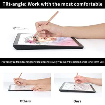 A4 Wireless Battery Powered Light Pad, TOHETO Tracing Light Box Dimmable Brightness Rechargeable LED...