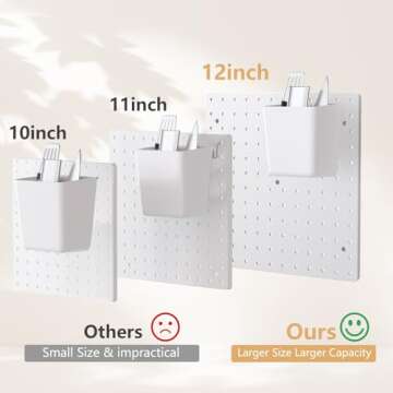 FZK Peg Board Kit with 36 Pegboard Accessories for Easy Organization