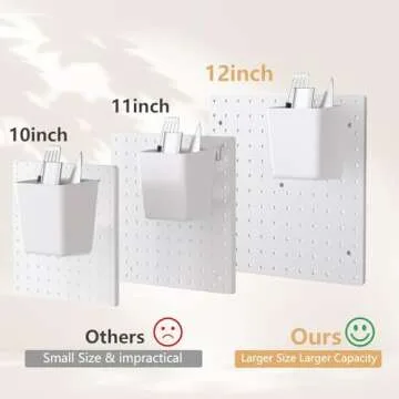 FZK Peg Board Kit with 36 Pegboard Accessories for Easy Organization